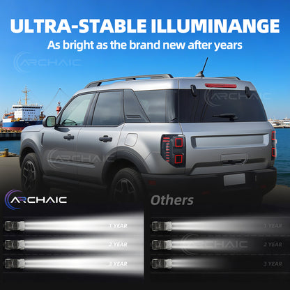 Archaic LED Tail Lights Assembly For Ford Bronco Sport 2020-2025