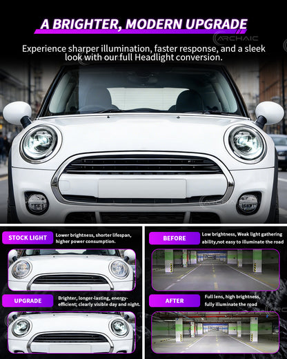 Archaic LED Headlights for MINI Cooper F55 F56 F57 & Clubman F54 2014–2024