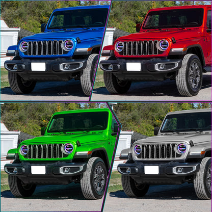 Projector LED Headlights for 2018–2026 Jeep Wrangler JL JLU & 2020–2026 Gladiator JT
