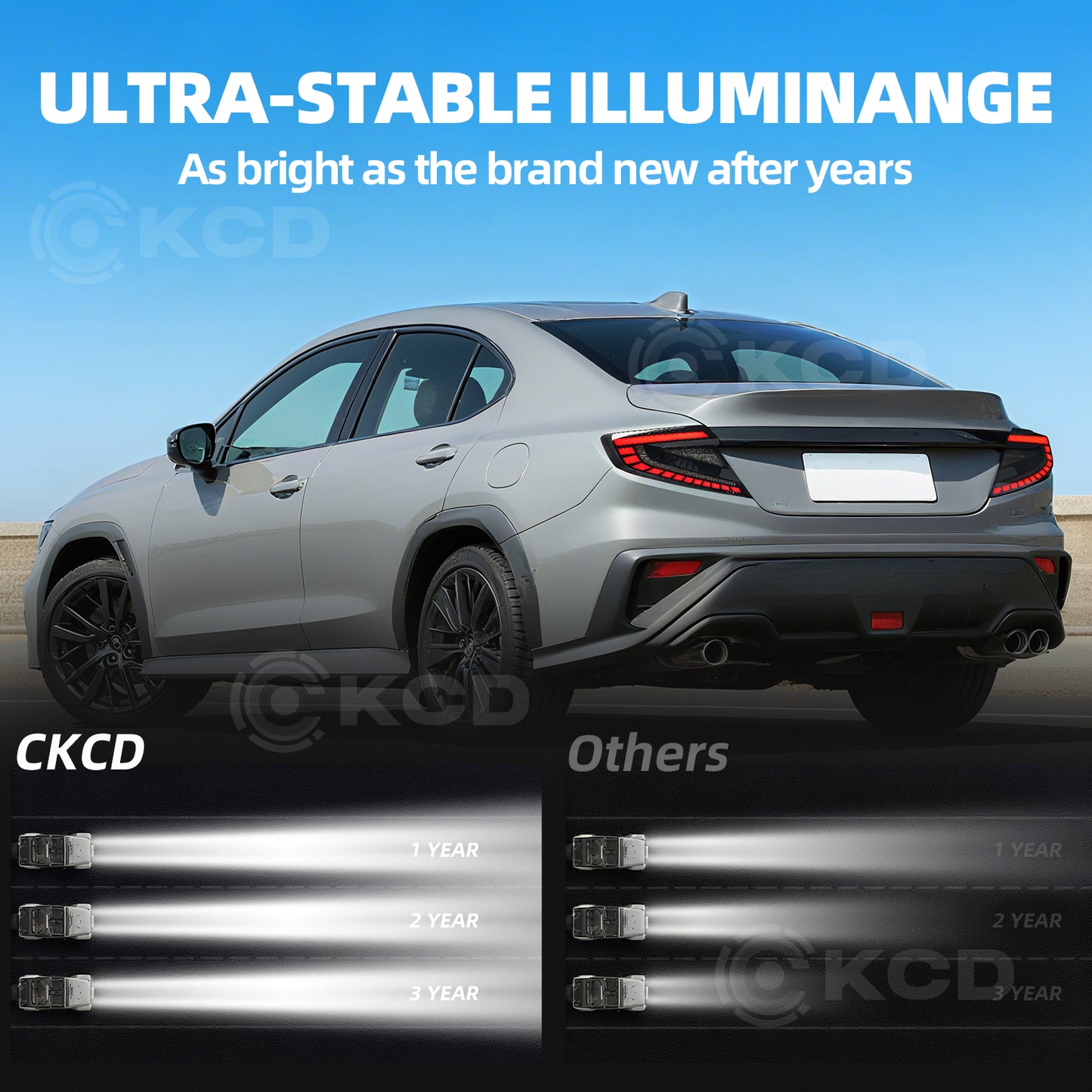 LED Tail Lights for Subaru WRX VB 2022–2026 | Dynamic Startup Animation & Sequential Turn Signals