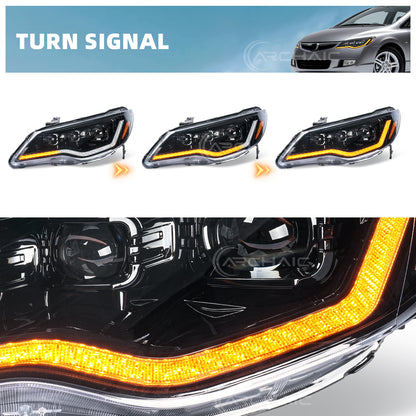 Archaic LED Headlights Assembly For 2006-2011 Honda Civic FD1 FD2 FD3 Sedan Type R | JDM Spec ONLY (NOT For USDM FA1/FA5 Models)