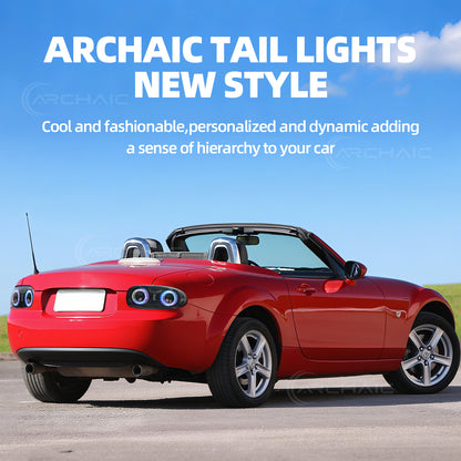 Archaic LED Tail Lights Assembly For Mazda Miata MX-5 NC Mazda Roadster 2005-2015 RGB Running Light