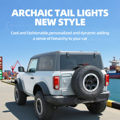 Archaic LED Tail Lights For Ford Bronco Badlands/Wildtrak 2021-2025