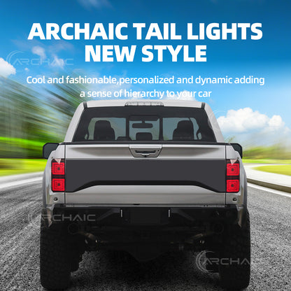 Archaic LED Tail Lights For Ford F150 Platinum/XLT/Limited 2015-2020,only for OE Halogen