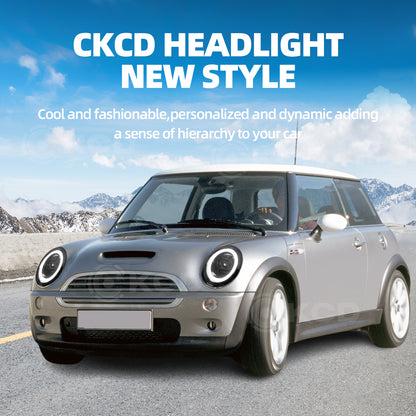 Archaic LED Headlights Assembly For Mini Cooper R50 2002-2008
