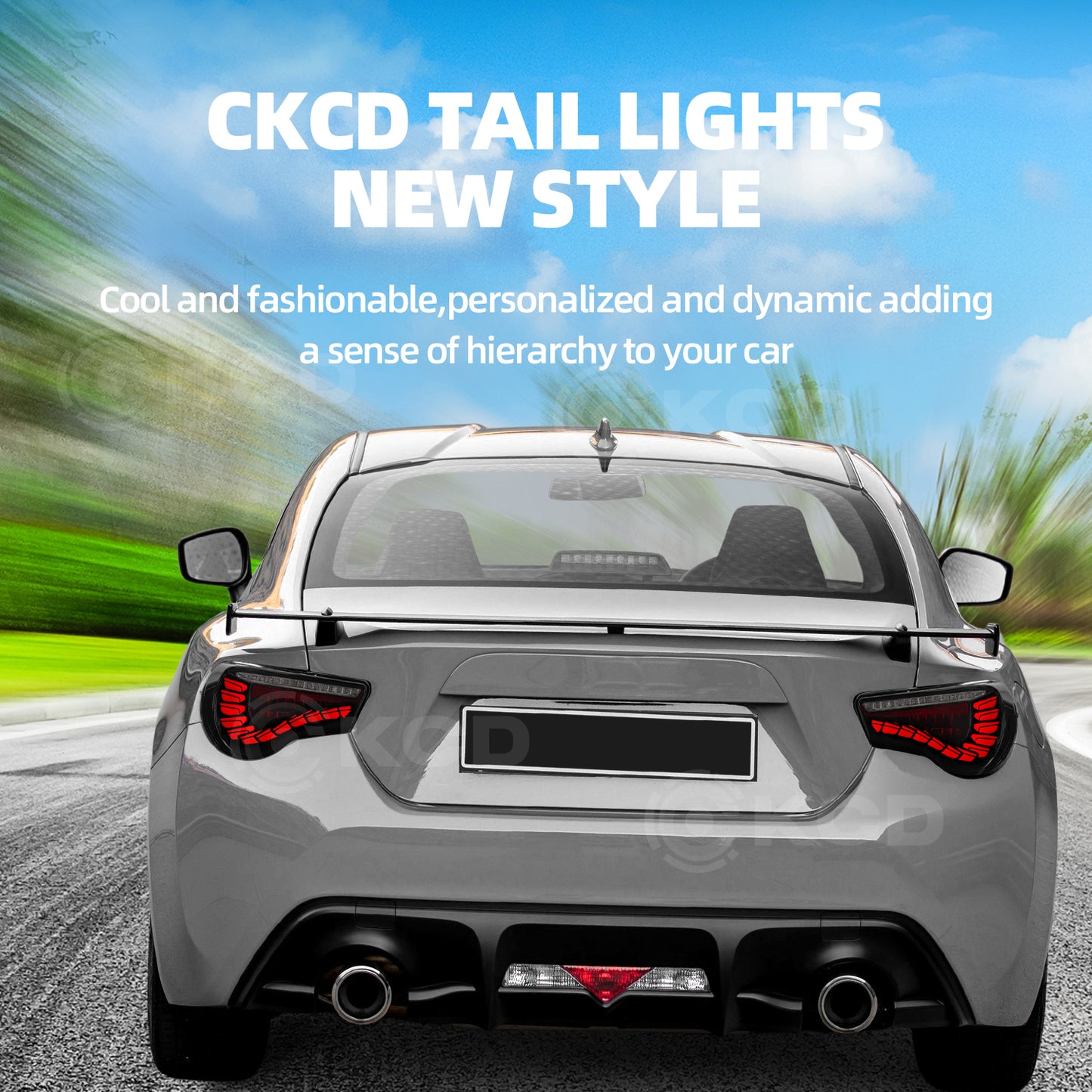 LED Tail Lights For 2012-2021 Toyota 86 Subaru BRZ Scion FR-S,Rear Lamps w/Sequential
