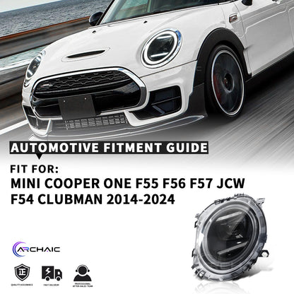 Archaic LED Headlight Assembly For Mini Cooper F56 F55 F57 2014-2024 Clubman F54
