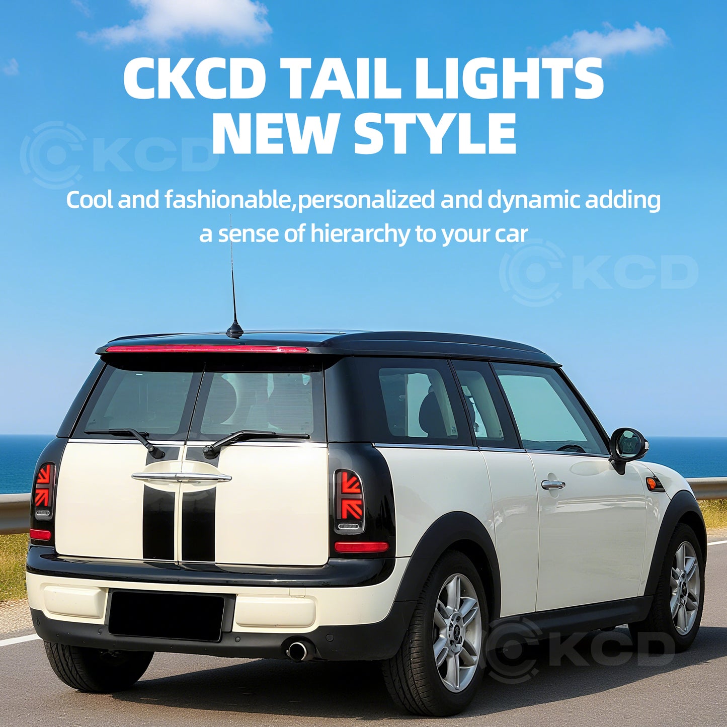 Archaic LED Tail Lights Assembly For Mini Clubman Cooper R55 JCW 2007-2014