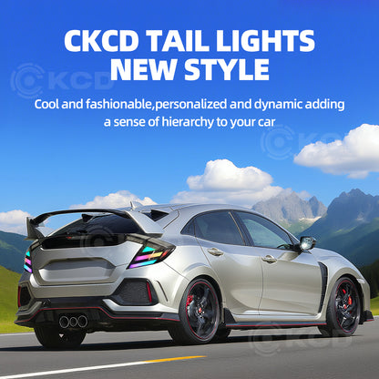 Archaic LED Tail Lights For 10th Gen Honda Civic 2016-2021  RGB Startup Animation