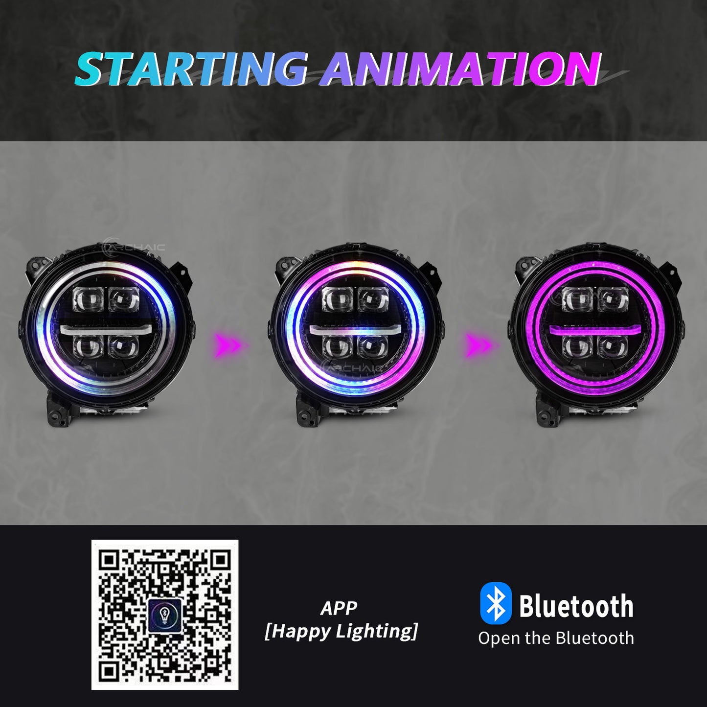 Projector LED Headlights for 2018–2026 Jeep Wrangler JL JLU & 2020–2026 Gladiator JT