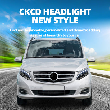 Archaic LED Headlight Assembly For Mercedes-Benz Vito 2016-2020 Sequential Turn Signal