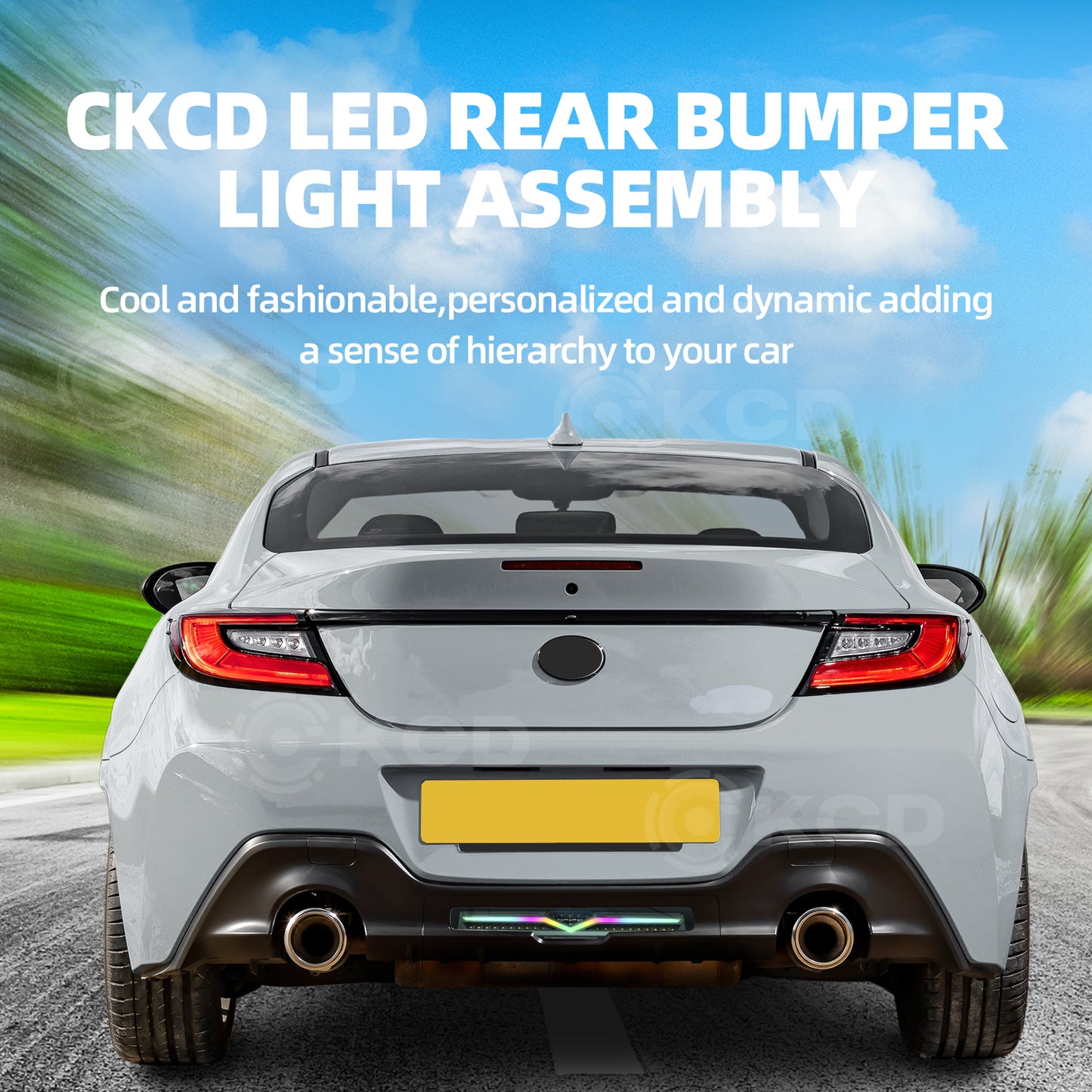 RGB Rear Bumper Lights Compatible with 2021-2025 Toyota GR86 / Subaru BRZ,w/Animation