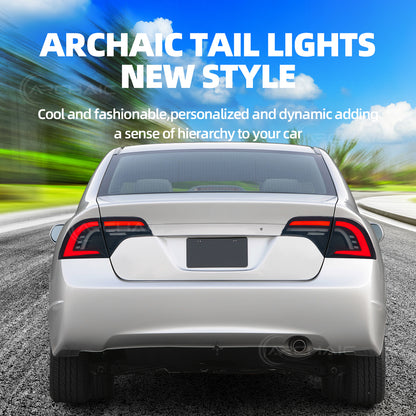 Archaic LED Tail Lights Assembly For 8th Gen Honda Civic Sedan 2006-2011