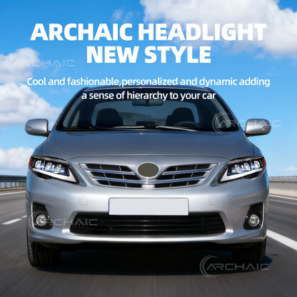 Archaic LED Headlight Assembly For Toyota Corolla 2010-2013