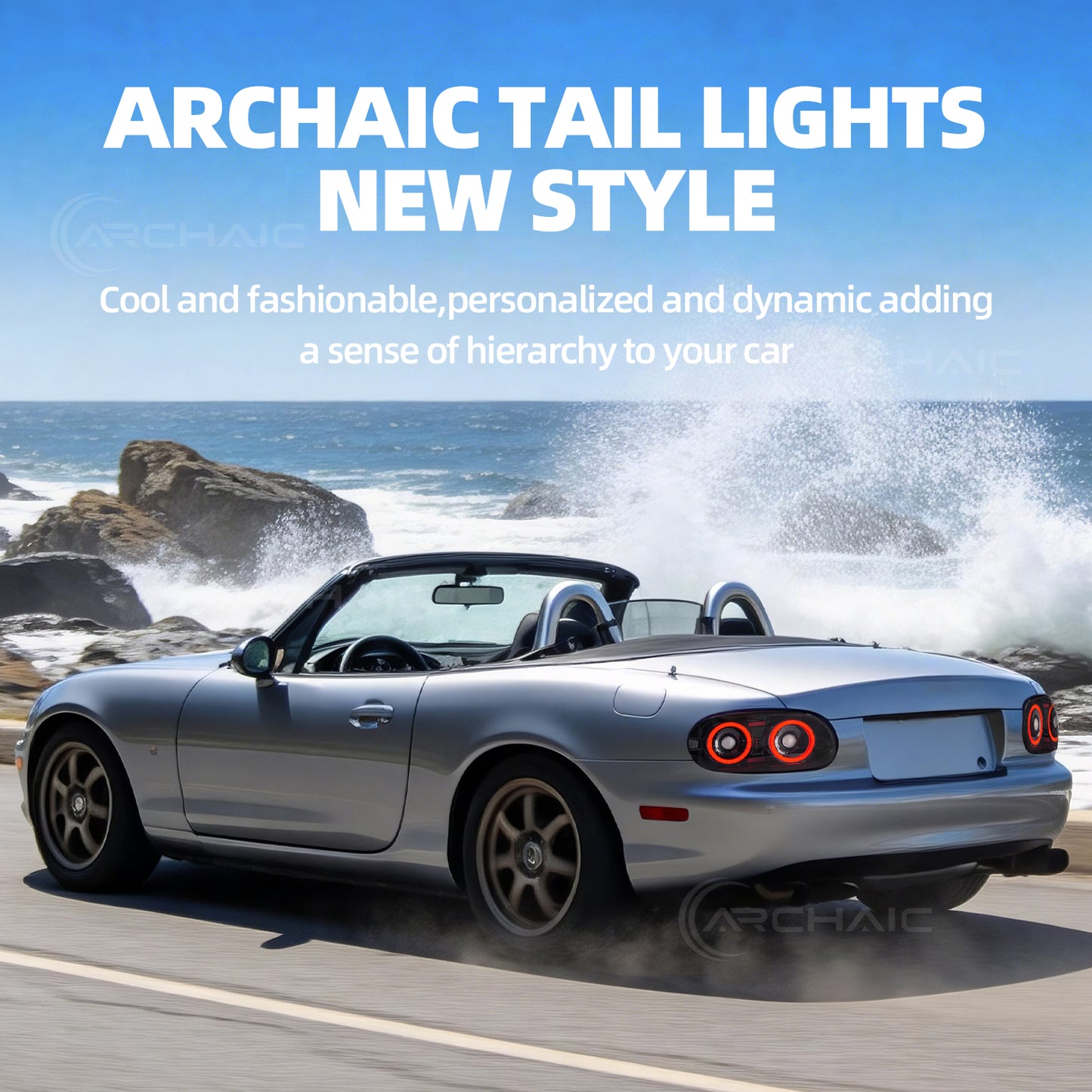 Archaic LED Tail Lights Assembly For Mazda MX-5 NB/Mazda Roadster NB/Mazda Miata NB 1998-2005