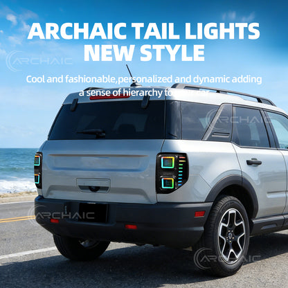 Archaic LED Tail Lights Assembly For Ford Bronco Sport 2020-2025