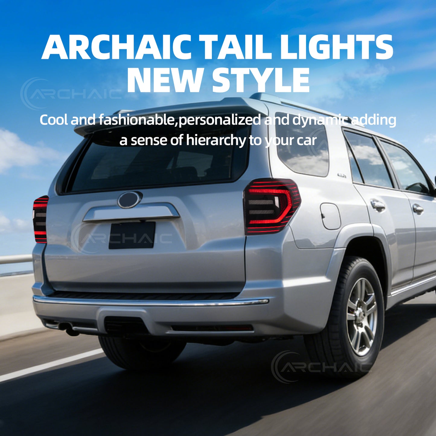 LED Tail Lights for Toyota 4Runner 2010-2024 | Smoke Lens Sequential Turn Signal | Plug & Play