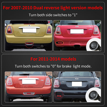 Archaic LED Tail Lights Assembly For Mini Cooper R56 R57 R58 R59 3 Models Startup Animation