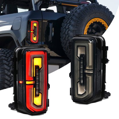 Archaic Full LED Tail Lights for Ford Bronco 2021–2026 | Sequential Turn Signals