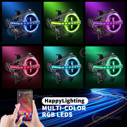 Archaic LED Headlight Assembly For GWM Tank 300 2019-2025 RGB DRL