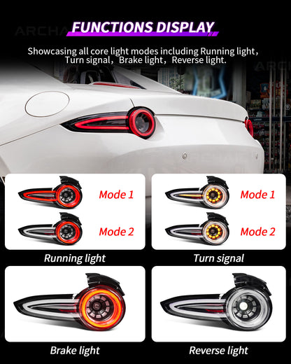 🔥Archaic Reimagining Collection – Rotor Signature E-Mark LED Tail Lights for Mazda MX-5 Miata ND (ND1 / ND2 / ND3)