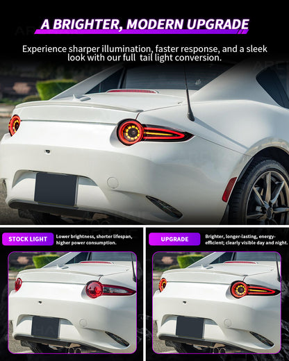 🔥Archaic Reimagining Collection – Rotor Signature E-Mark LED Tail Lights for Mazda MX-5 Miata ND (ND1 / ND2 / ND3)