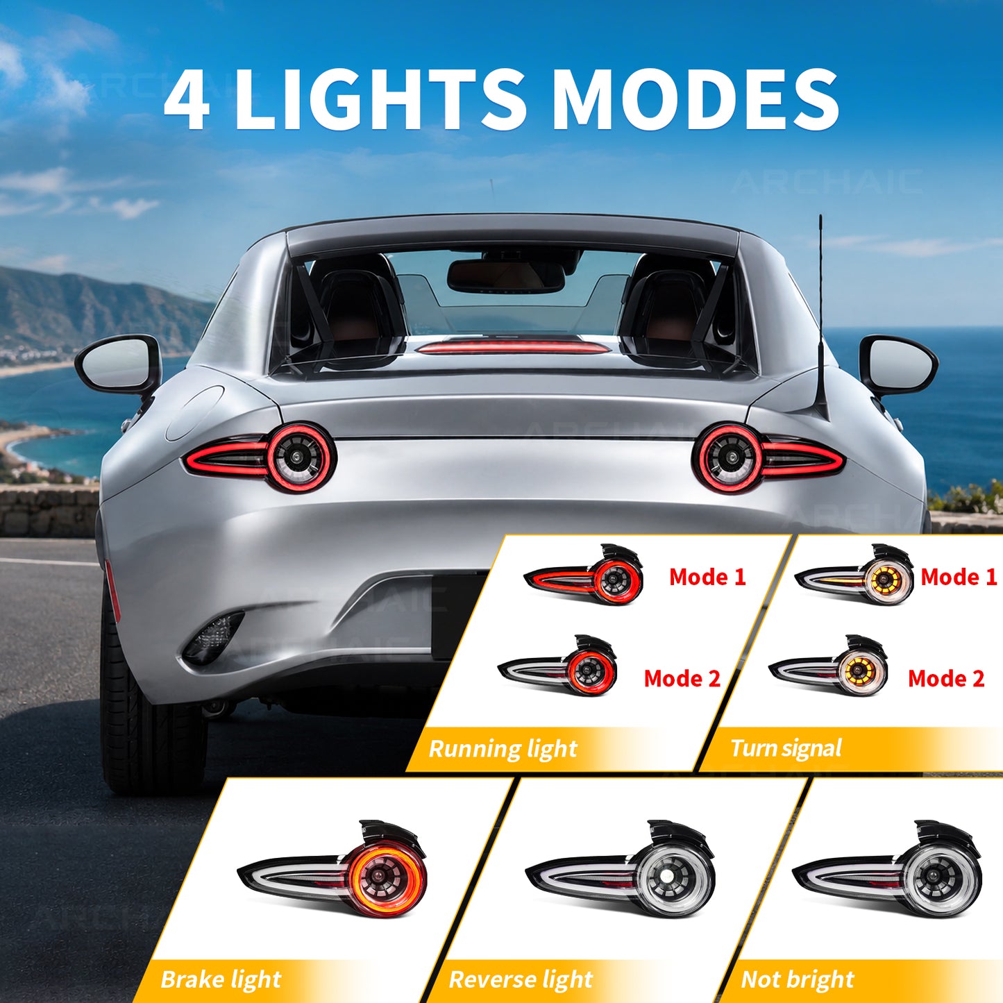 🔥Archaic Reimagining Collection – Rotor Signature E-Mark LED Tail Lights for Mazda MX-5 Miata ND (ND1 / ND2 / ND3)