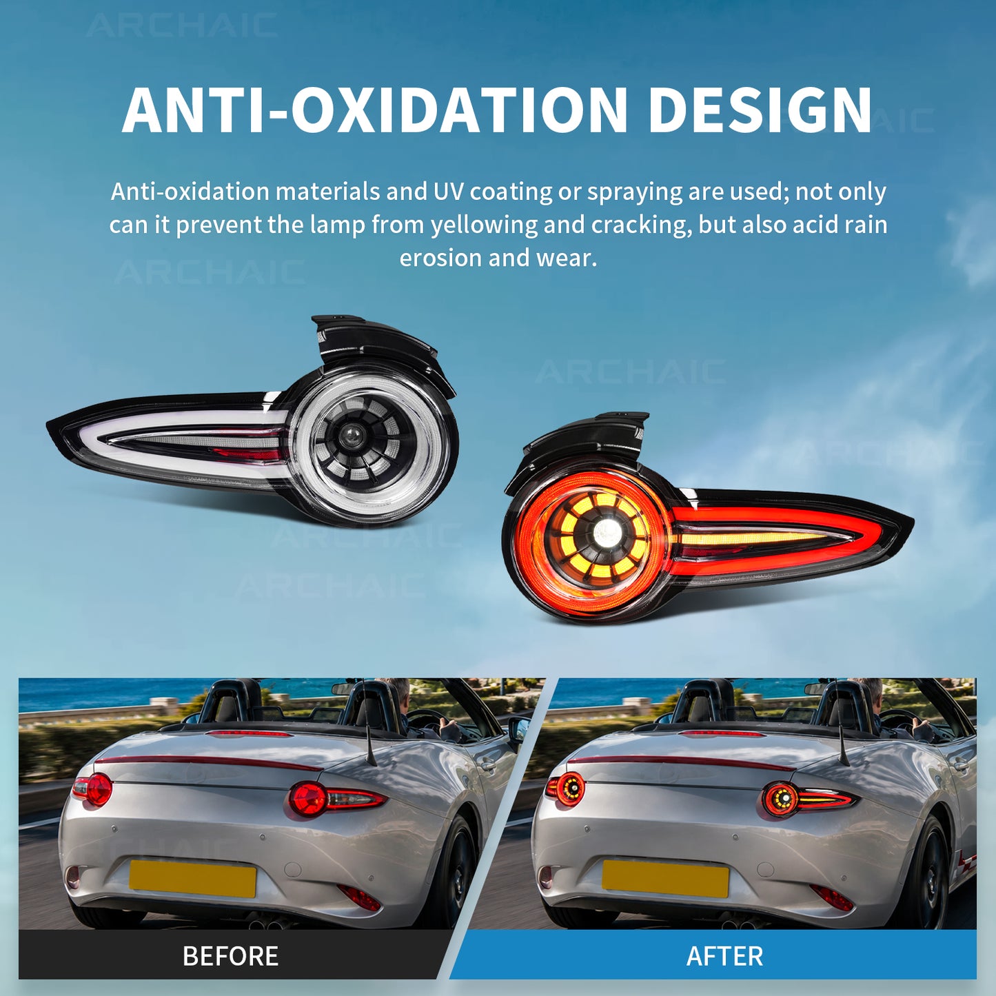 🔥Archaic Reimagining Collection – Rotor Signature E-Mark LED Tail Lights for Mazda MX-5 Miata ND (ND1 / ND2 / ND3)