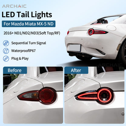 🔥Archaic Reimagining Collection – Rotor Signature E-Mark LED Tail Lights for Mazda MX-5 Miata ND (ND1 / ND2 / ND3)