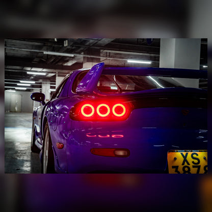 Mazda RX-7 FD3S LED Tail Lights with Dual & Triple Halo Modes