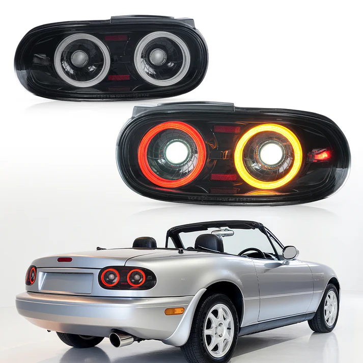 Archaic LED Tail Lights Assembly For Mazda MX-5 Miata NA 1990-1997 RGB Startup Animation