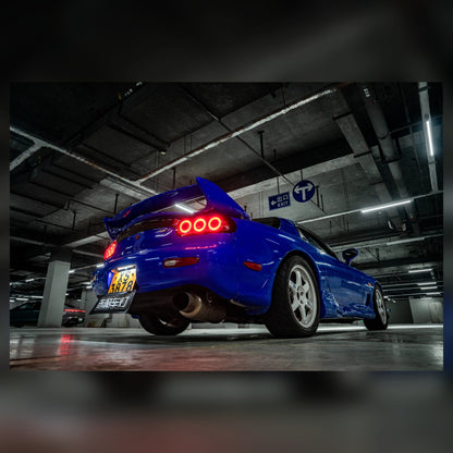 Mazda RX-7 FD3S LED Tail Lights with Dual & Triple Halo Modes