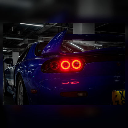 Mazda RX-7 FD3S LED Tail Lights with Dual & Triple Halo Modes
