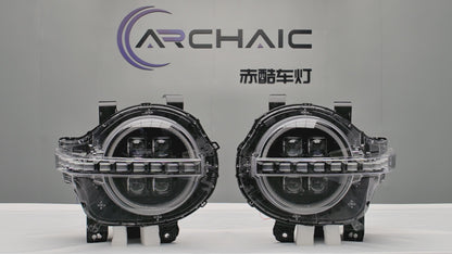 Archaic LED Headlight Assembly For GWM Tank300 2019-2025 White and Yellow DRL