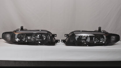 Archaic Headlight Assembly For Nissan Skyline R33 GTS GTST Pre-facelift 1993-1996,w/ Blub