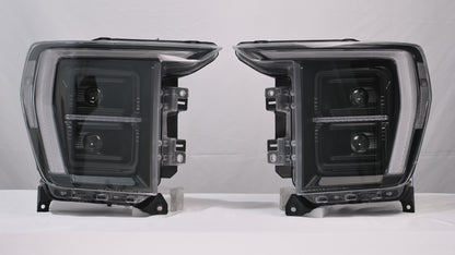 Archaic LED Headlight Assembly For 14th Gen Ford F150 F-150 2021 2022 2023,with White/Amber DRL