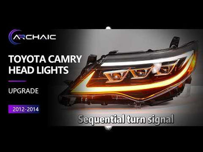 Pair LED Headlights For Toyota Camry XV50 2012-2014 pre-facelift,only for US version