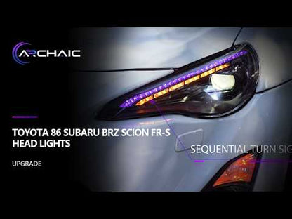 RGB Headlight For 2012-2016 Scion FR-S 2012-2021 Toyota 86 2013-2021 Subaru BRZ