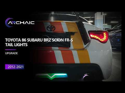LED Tail Lights For 2012-2021 Toyota 86 Subaru BRZ Scion FR-S,Rear Lamps w/Sequential