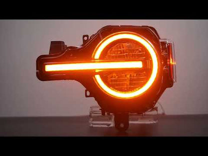 Reflector Headlights For 2021-2025 Ford Bronco,with Amber/White DRL and Startup Animation
