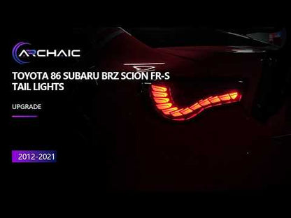 LED Tail Lights For 2012-2021 Toyota 86 Subaru BRZ Scion FR-S,Rear Lamps w/Sequential