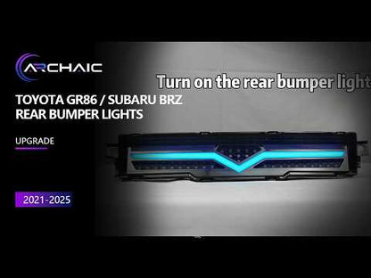 RGB Rear Bumper Lights Compatible with 2021-2025 Toyota GR86 / Subaru BRZ,w/Animation