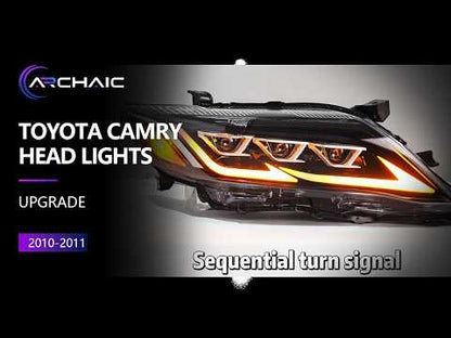 Pair LED Headlights For Toyota Camry XV40 facelift 2010 2011 facelift,only for US version