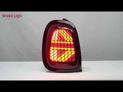 Archaic LED Tail Lights Assembly For Mini Cooper F55 F56 F57 2014–2024 3 Models Startup Animation