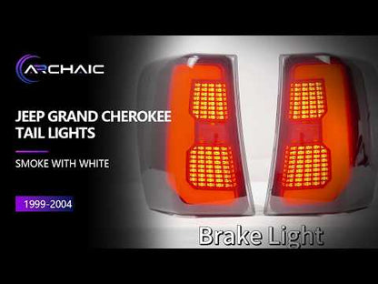 Pair LED Tail Lights Assembly For 1999-2004 Jeep Grand Cherokee Rear Brake Lamp