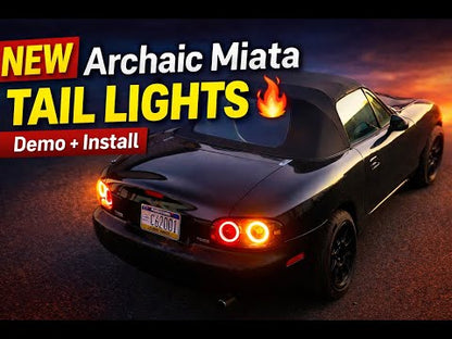 Archaic LED Tail Lights Assembly For Mazda MX-5 Miata NA 1990-1997 RGB Startup Animation