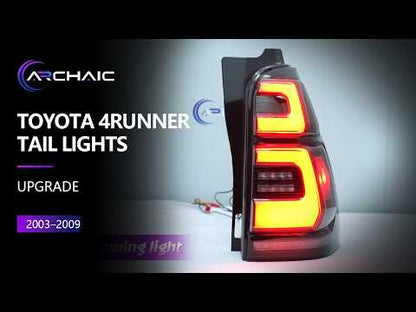 LED Tail Lights for Toyota 4Runner 2003–2009 | Smoke Lens Sequential Turn Signal | Plug & Play