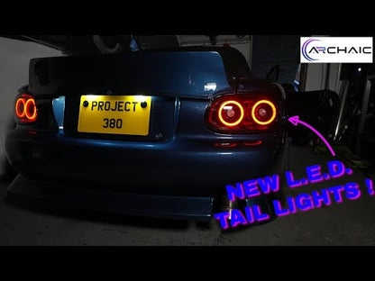 Archaic LED Tail Lights Assembly For Mazda MX-5 Miata NA 1990-1997 RGB Startup Animation