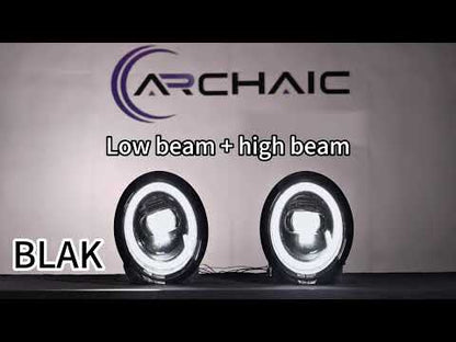 Archaic LED Headlights Assembly For Mini Cooper R50 2002-2008