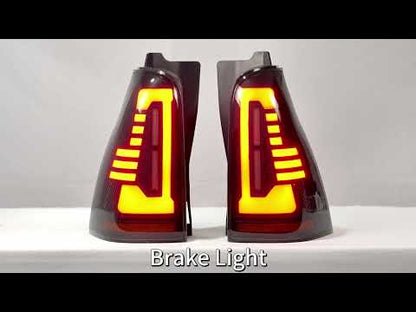 Pair LED Tail Lights For 2003-2009 4th Gen Toyota 4Runner,Rear Lamps with Startup Animation and Sequential Turn Signal
